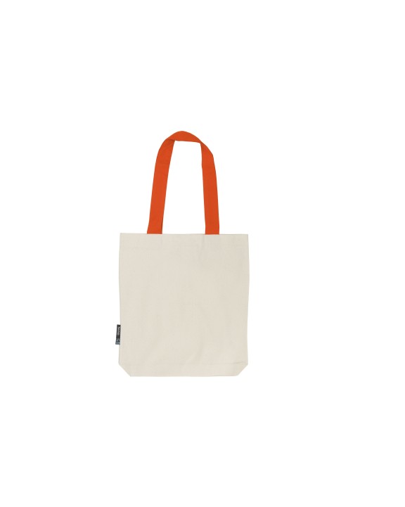 NEUTRAL TWILL BAG WITH CONTRAST HANDLES Tasche personalisierbar