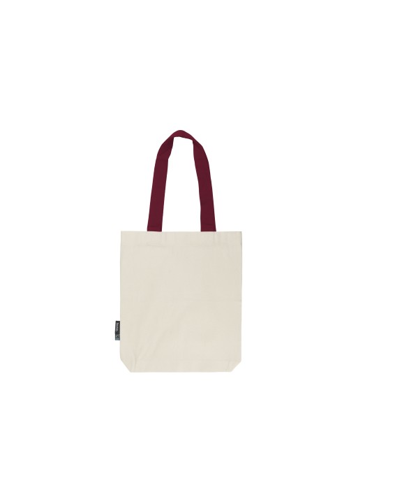 NEUTRAL TWILL BAG WITH CONTRAST HANDLES Tasche personalisierbar