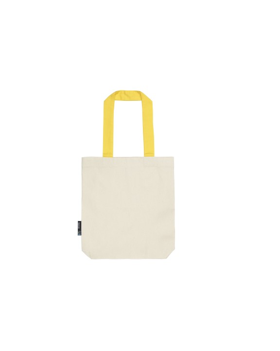 NEUTRAL TWILL BAG WITH CONTRAST HANDLES Tasche personalisierbar