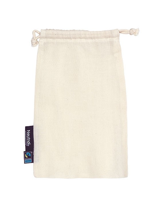 NEUTRAL Cotton Bag With Drawstrings (5 Pieces) Tasche personalisierbar