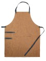 PRINTWEAR Apron PU brown/dark grey personnalisable