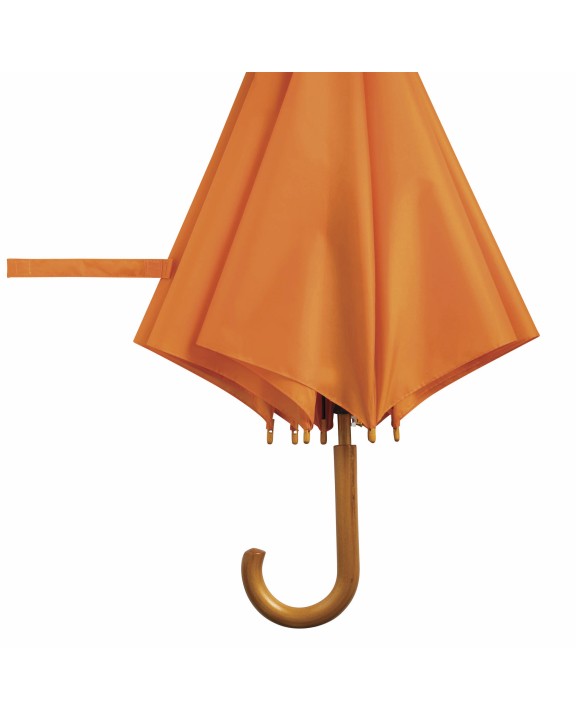 PRINTWEAR Automatic Umbrella With Wooden Handle Tango Regenschirm personalisierbar