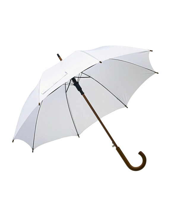 PRINTWEAR Automatic Umbrella With Wooden Handle Tango Regenschirm personalisierbar