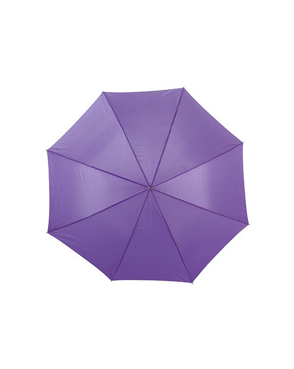 PRINTWEAR Automatic Umbrella With Wooden Handle Regenschirm personalisierbar