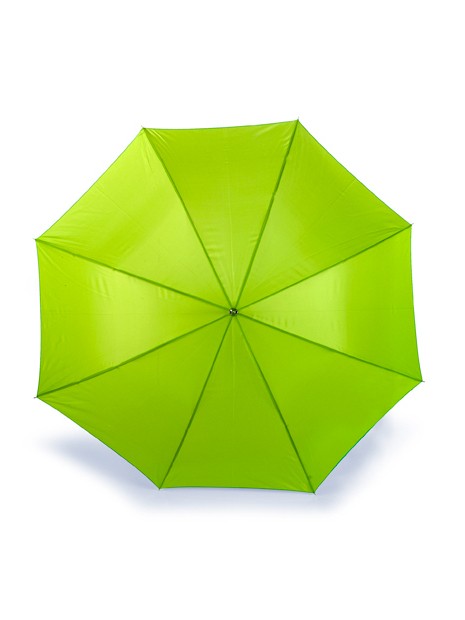PRINTWEAR Automatic Umbrella With Wooden Handle vert lime personnalisable