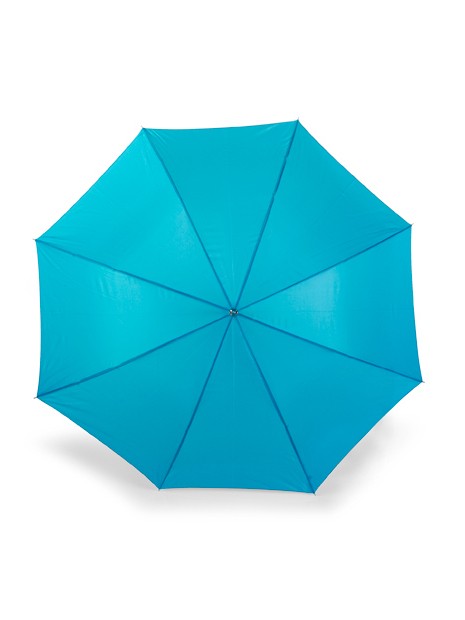 PRINTWEAR Automatic Umbrella With Wooden Handle bleu clair personnalisable