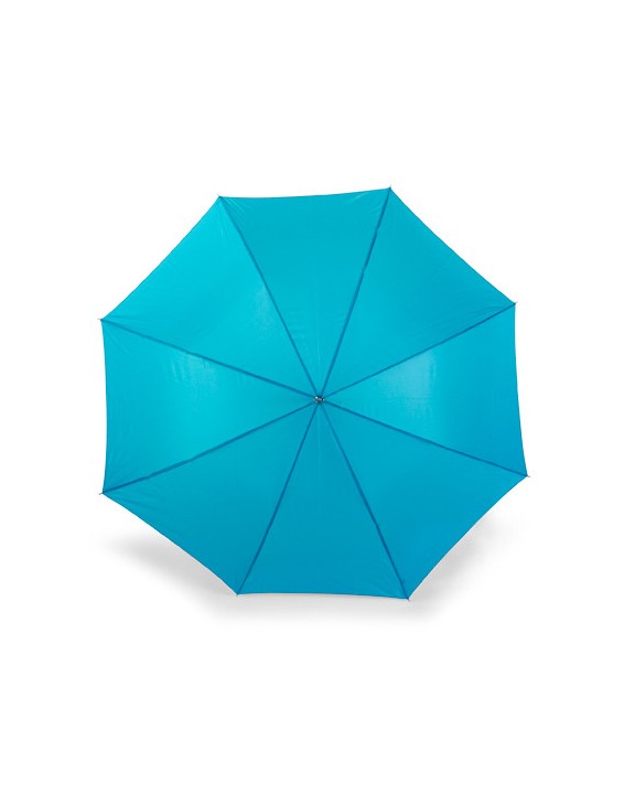 PRINTWEAR Automatic Umbrella With Wooden Handle Regenschirm personalisierbar