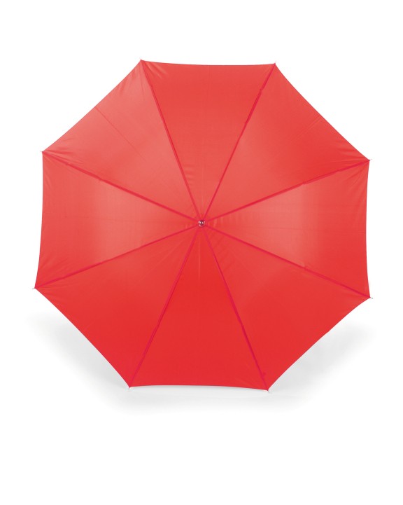 PRINTWEAR Automatic Umbrella With Wooden Handle Regenschirm personalisierbar