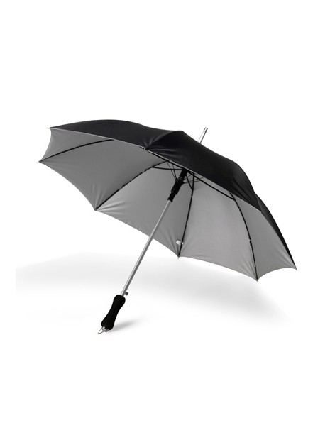 PRINTWEAR Aluminium Automatic Umbrella noir/gris personnalisable
