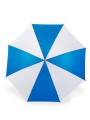 PRINTWEAR Automatic Umbrella With Wooden Handle Blue /White personnalisable
