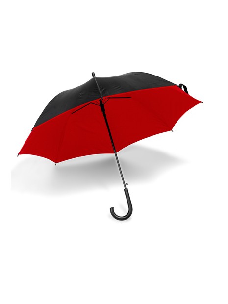 PRINTWEAR Automatic Umbrella noir/rouge personnalisable
