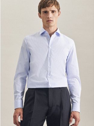 Men´s Shirt 2 Shaped Check/Stripes Long Sleeve