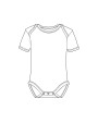 Article bébé personnalisable LINK SUBLIME Short Sleeve Baby Bodysuit Polyester