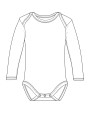 Article bébé personnalisable LINK SUBLIME Long Sleeve Baby Bodysuit Polyester