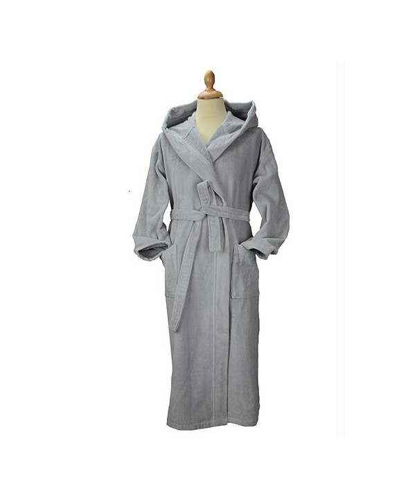 Produit éponge personnalisable A&R DeLuxe Velour Bathrobe With Hood