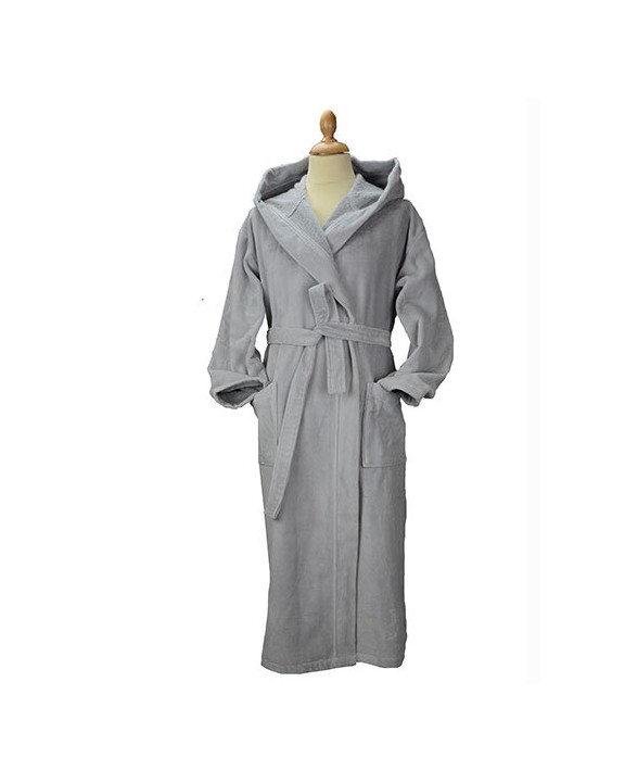 Bad artikel A&R DeLuxe Velour Bathrobe With Hood voor bedrukking &amp; borduring