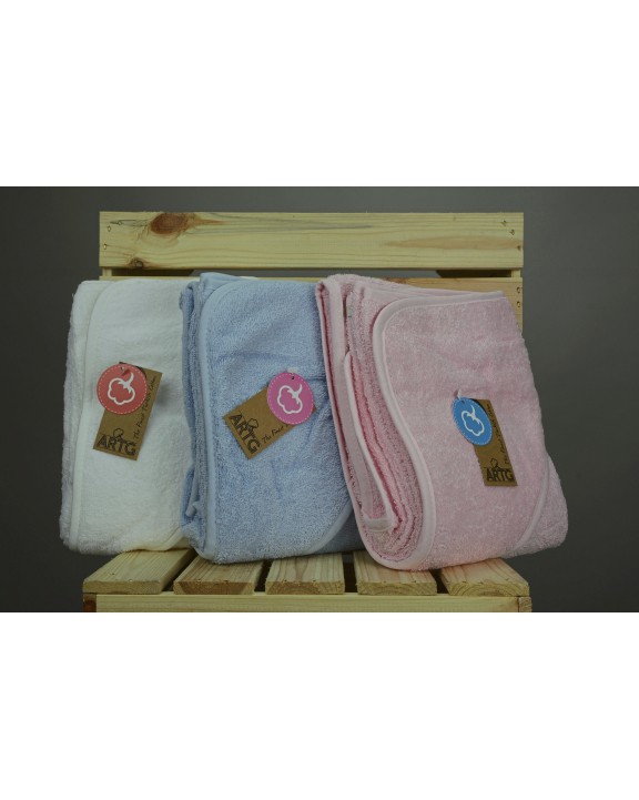 Produit éponge personnalisable A&R Babiezz® Baby Hooded Towel