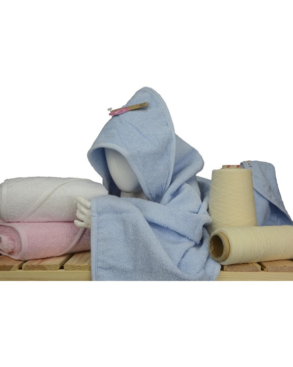 Produit éponge personnalisable A&R Babiezz® Baby Hooded Towel