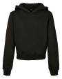 BUILD YOUR BRAND Girls Cropped Sweat Hoody Sweatshirt personalisierbar