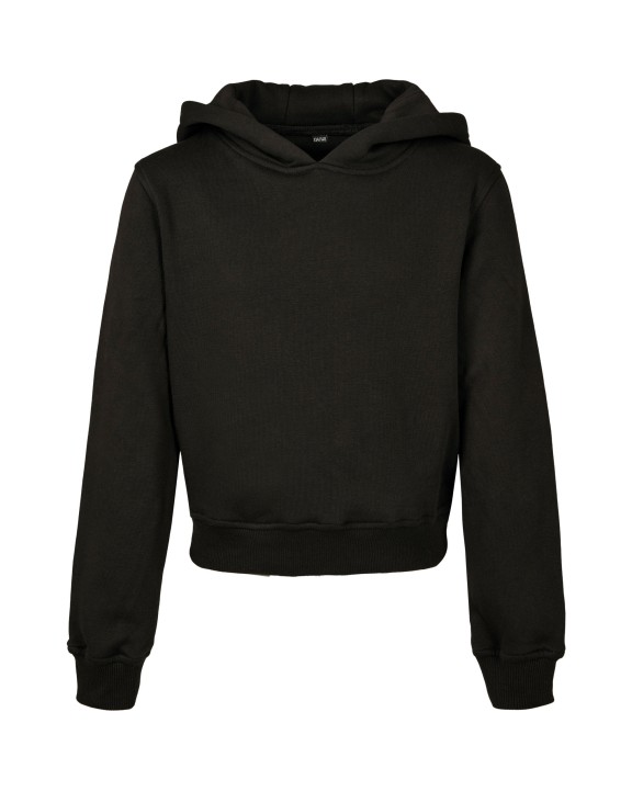 BUILD YOUR BRAND Girls Cropped Sweat Hoody Sweatshirt personalisierbar