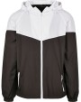 BUILD YOUR BRAND 2-Tone Tech Windrunner Jacke personalisierbar