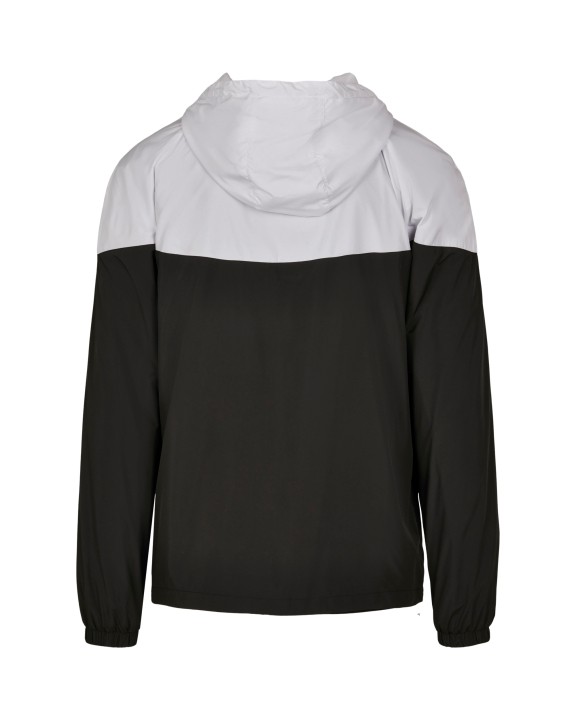 BUILD YOUR BRAND 2-Tone Tech Windrunner Jacke personalisierbar