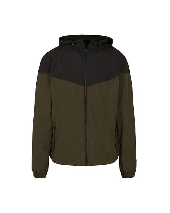 Veste personnalisable BUILD YOUR BRAND 2-Tone Tech Windrunner