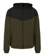 BUILD YOUR BRAND 2-Tone Tech Windrunner Jacke personalisierbar