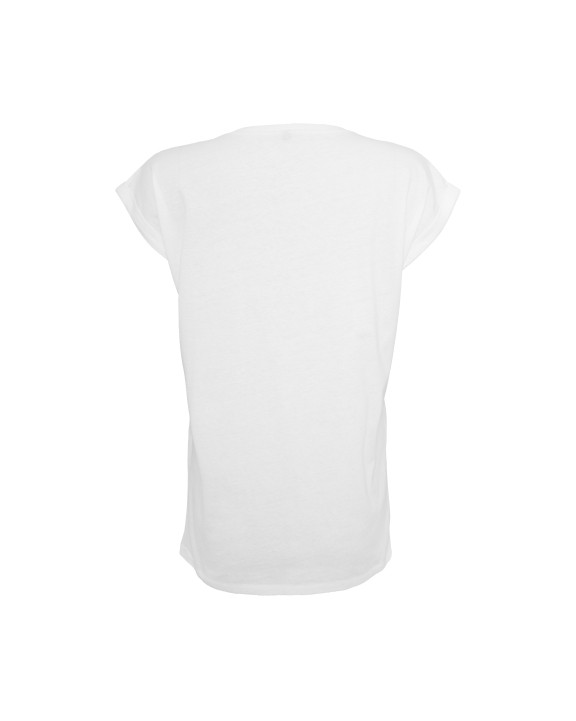 BUILD YOUR BRAND LADIES ORGANIC EXTENDED SHOULDER TEE T-Shirt personalisierbar