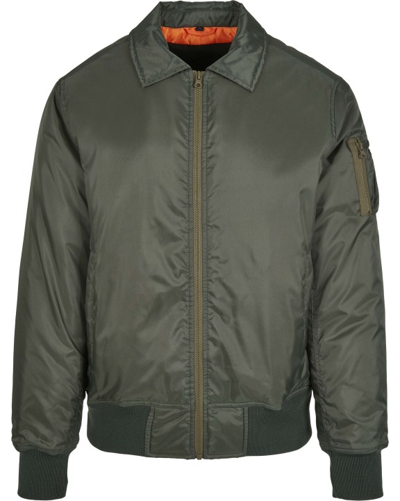Veste personnalisable BUILD YOUR BRAND Collar Bomber Jacket