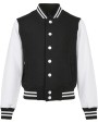 Sweater BUILD YOUR BRAND Kids´ Organic Sweat College Jacket voor bedrukking &amp; borduring