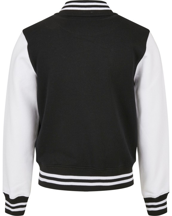 Sweat-shirt personnalisable BUILD YOUR BRAND Kids´ Organic Sweat College Jacket