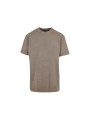 BUILD YOUR BRAND ACID WASHED HEAVY OVERSIZE TEE khaki foncé personnalisable