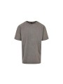 BUILD YOUR BRAND ACID WASHED HEAVY OVERSIZE TEE ASPHALTE personnalisable