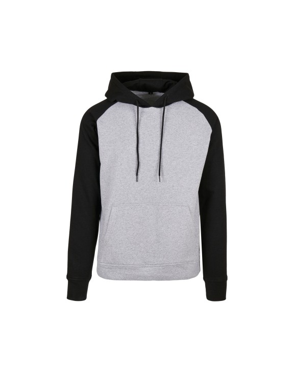 Sweat-shirt personnalisable BUILD YOUR BRAND BASIC RAGLAN HOODY