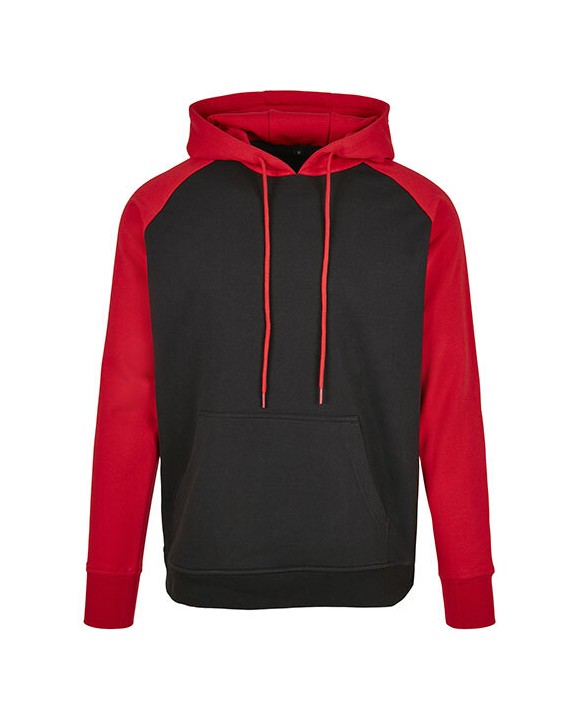 Sweater BUILD YOUR BRAND BASIC RAGLAN HOODY voor bedrukking &amp; borduring
