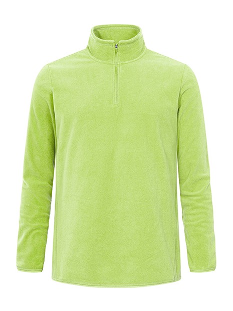 PROMODORO Men´s Recycled Fleece Troyer vert lime personnalisable