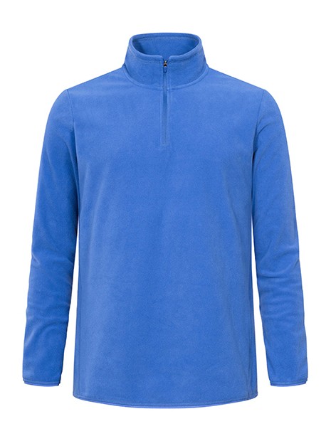 PROMODORO Men´s Recycled Fleece Troyer azur personnalisable