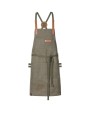 Schort EXNER Bib Apron Canvas With Decorative Label voor bedrukking &amp; borduring