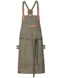 Schort EXNER Bib Apron Canvas With Decorative Label voor bedrukking &amp; borduring