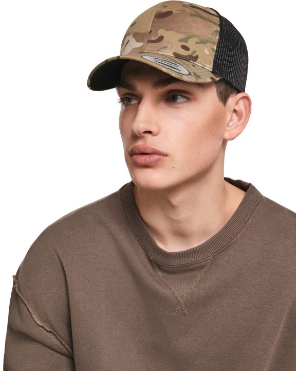 Casquette personnalisable FLEXFIT Casquette retro trucker multicam