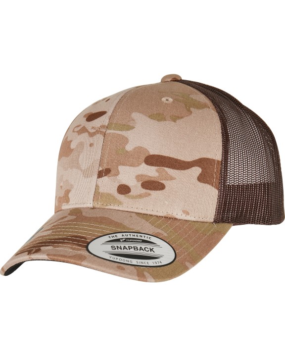 FLEXFIT Multicam Retro-Trucker-Kappe Kappe personalisierbar
