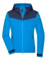 JAMES & NICHOLSON Ladies´ Allweather Jacket bright blue/navy/bright blue personnalisable