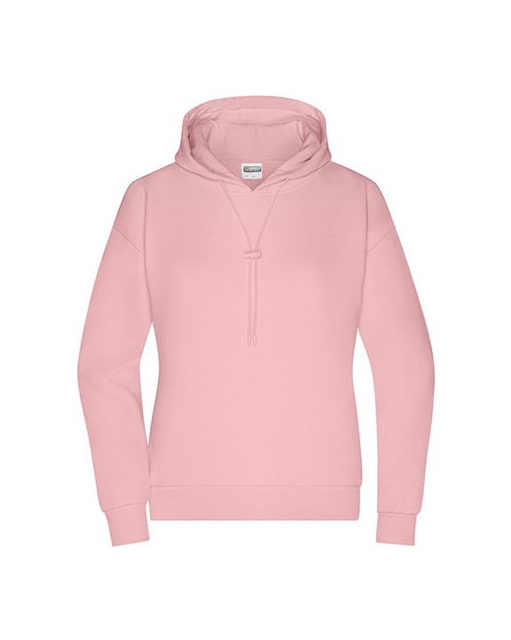 Sweater JAMES & NICHOLSON Ladies´ Lounge Hoody voor bedrukking &amp; borduring