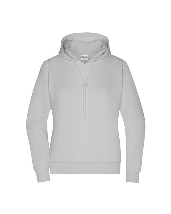 Sweater JAMES & NICHOLSON Ladies´ Lounge Hoody voor bedrukking &amp; borduring