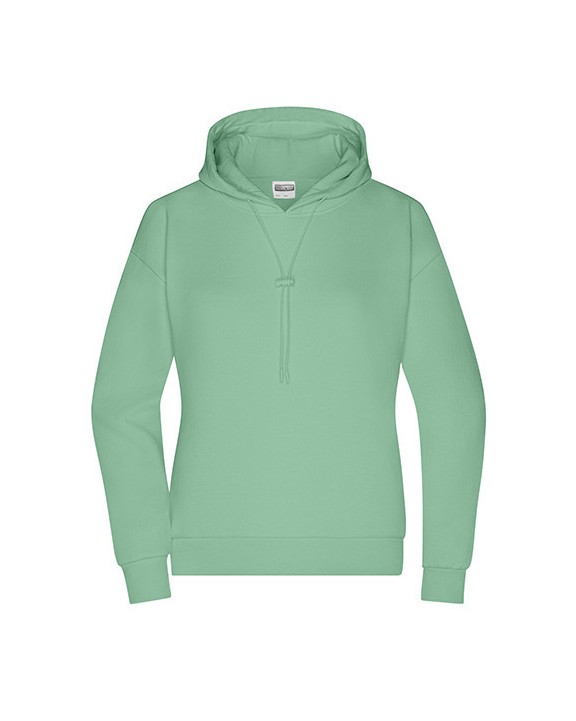 Sweater JAMES & NICHOLSON Ladies´ Lounge Hoody voor bedrukking &amp; borduring