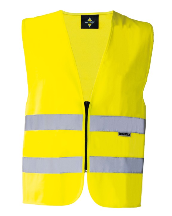 Gilet de sécurité personnalisable KORNTEX SAFETY VEST WITH ZIPPER "COLOGNE"