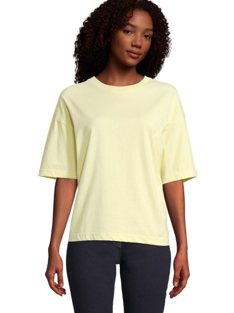 T-Shirts à personnaliser SOL'S Women´s Boxy Oversized T-Shirt jaune clair