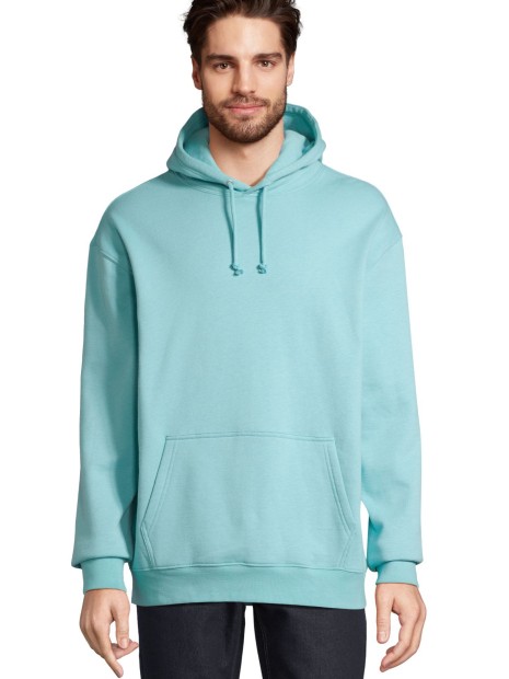 Sweat-shirts à personnaliser SOL'S Unisex Condor Hooded Sweatshirt bleu piscine