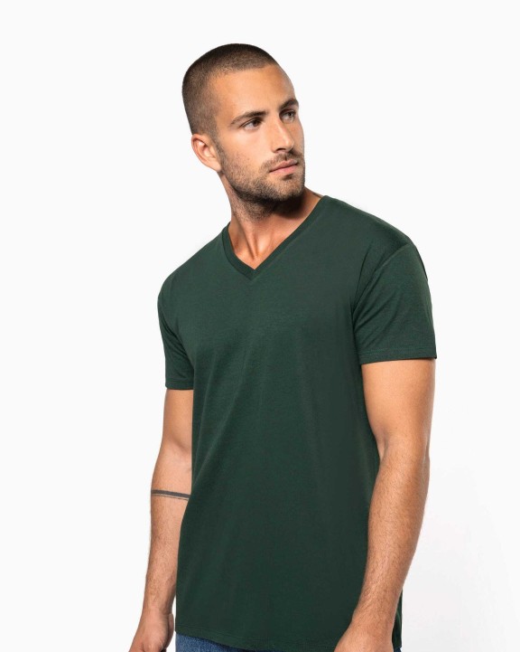 T-shirt KARIBAN Heren-t-shirt BIO150 IC V-hals voor bedrukking &amp; borduring